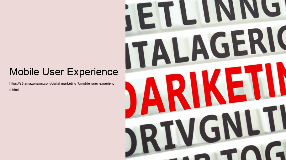 Mobile User Experience